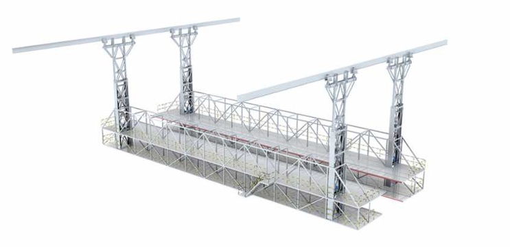 Suspended fuselage dock